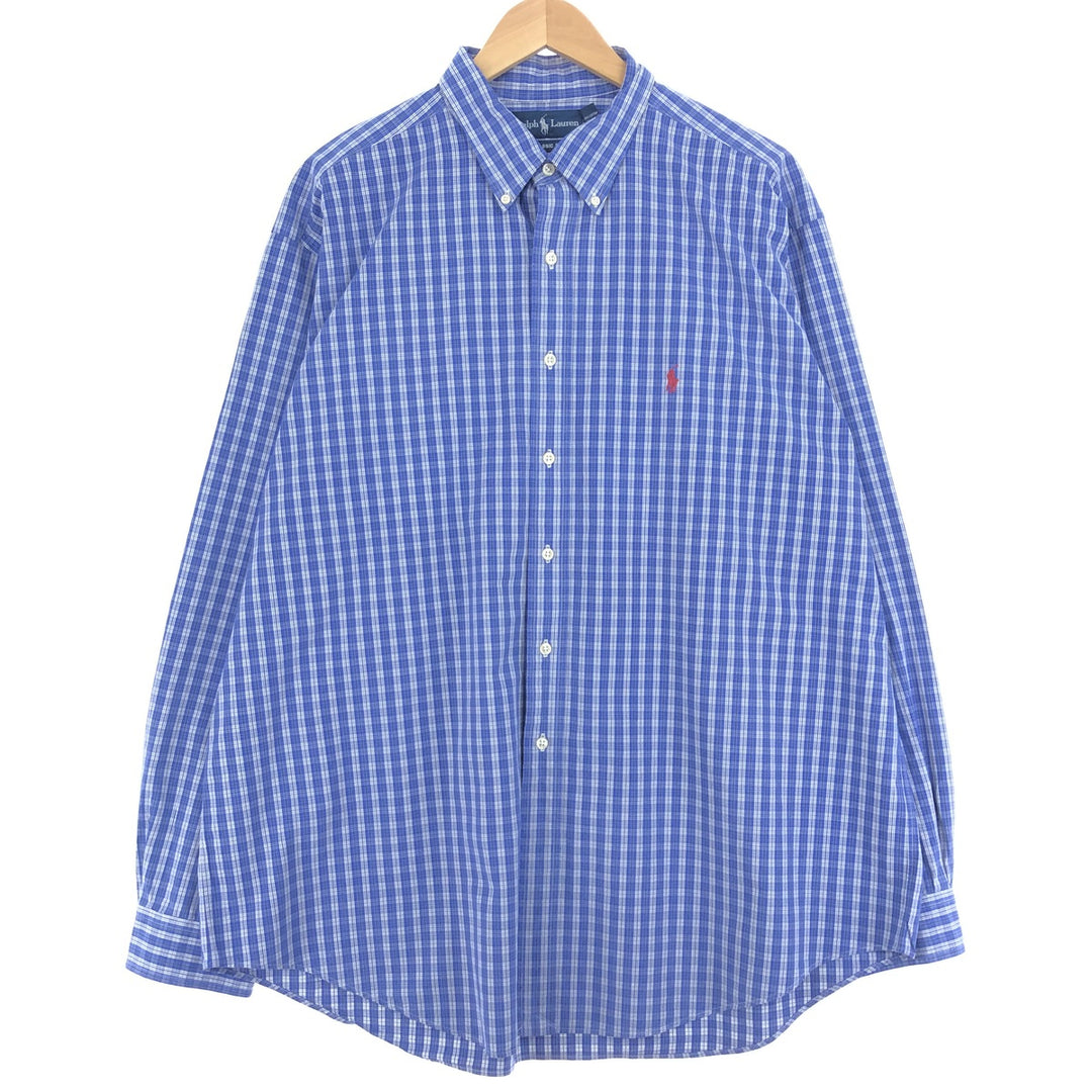 Ralph Lauren Classic Fit Long Sleeve Button Down Check Shirt Men's XXL /eaa460469