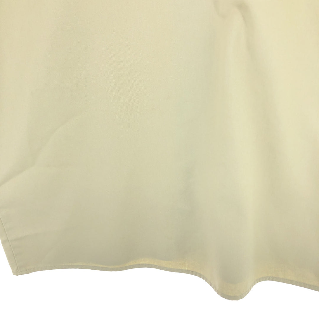 Dickies Short Sleeve Work Shirt, Men's M polyester Beige type Vintage Second Hand