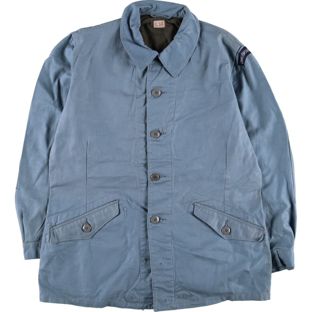 70'S Swedish military genuine M-59 military field jacket C54 men's size L vintage / eaa460588
