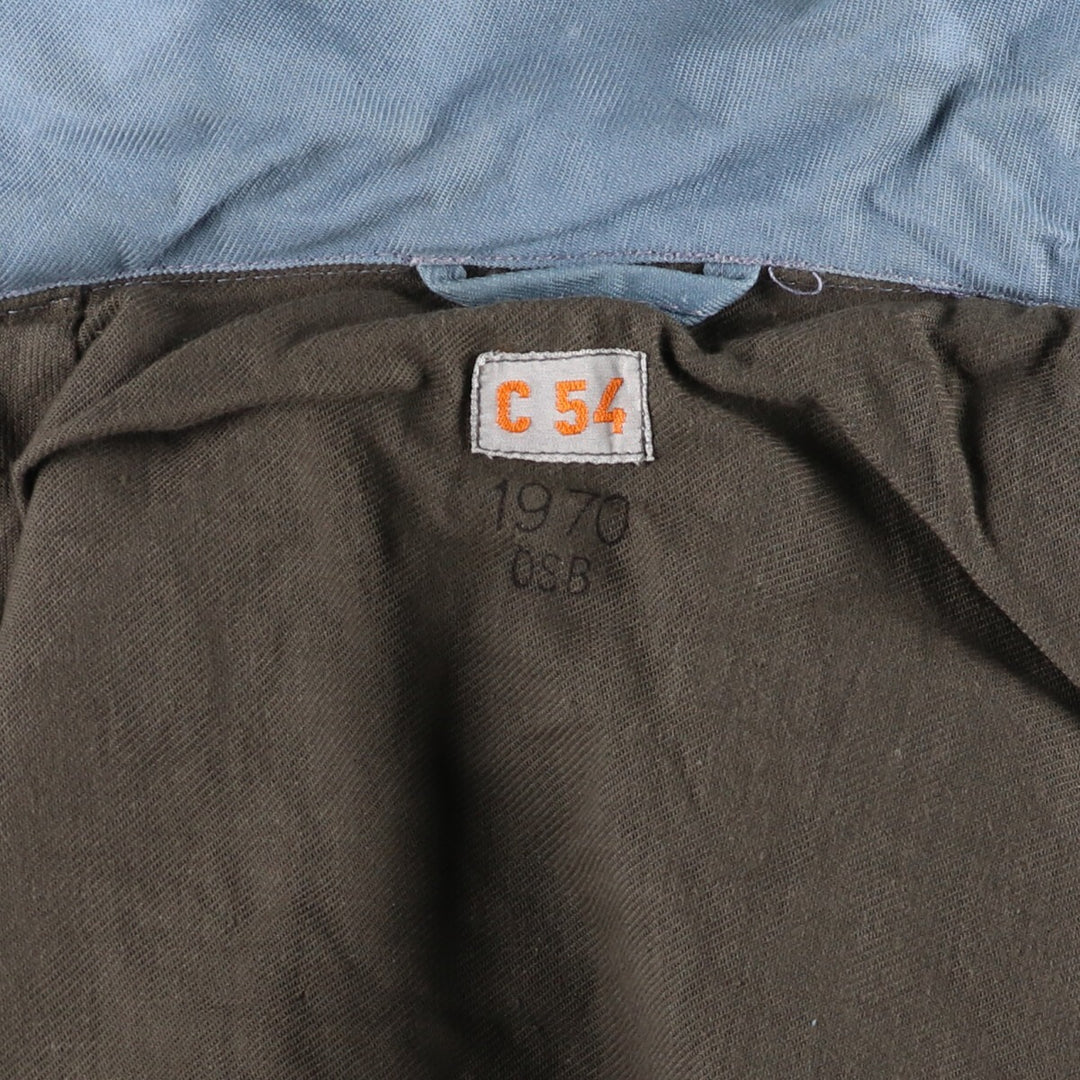 70'S Swedish military genuine M-59 military field jacket C54 men's size L vintage / eaa460588