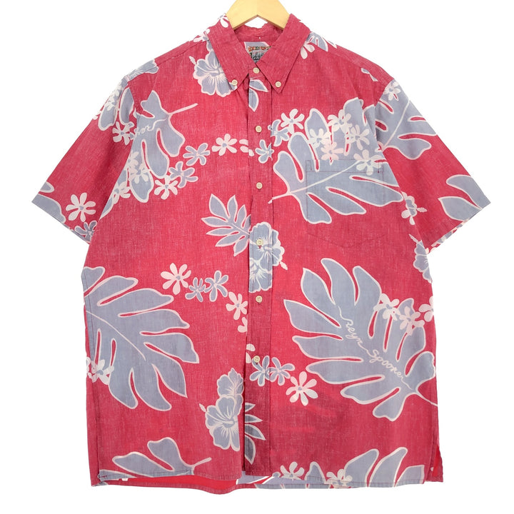 Reyn Spooner COMMEMORATIVE CLASSICS All-over Botanical Pattern Button-down Hawaiian Aloha Shirt Made in Hawaii Men's L /eaa460610