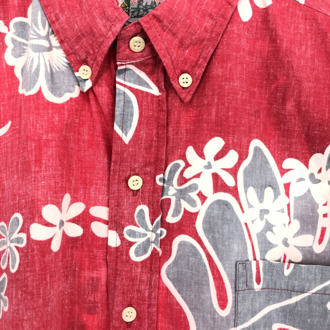 Reyn Spooner COMMEMORATIVE CLASSICS All-over Botanical Pattern Button-down Hawaiian Aloha Shirt Made in Hawaii Men's L /eaa460610