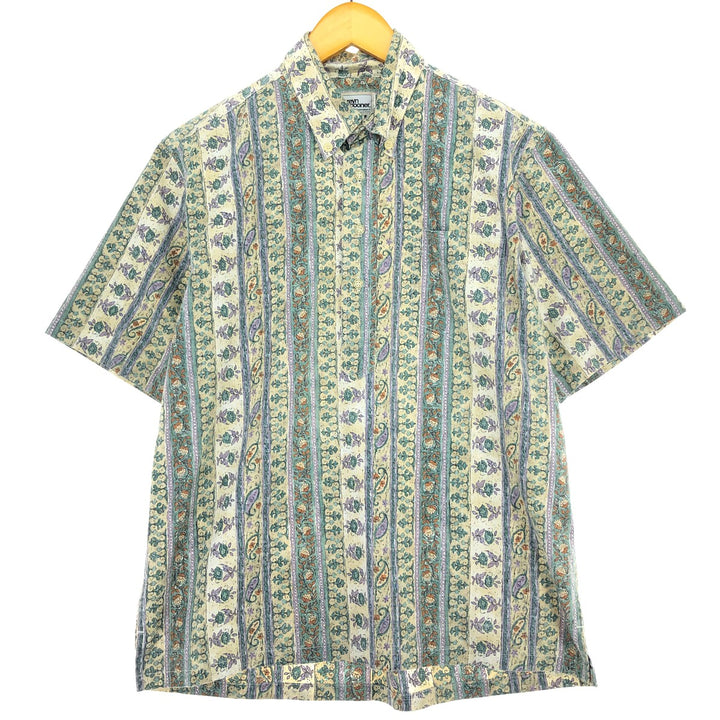 Reyn Spooner Replica Gold Tag All-Over Print Pullover Button-Down Hawaiian Aloha Shirt Made in Hawaii Men's M /eaa460622