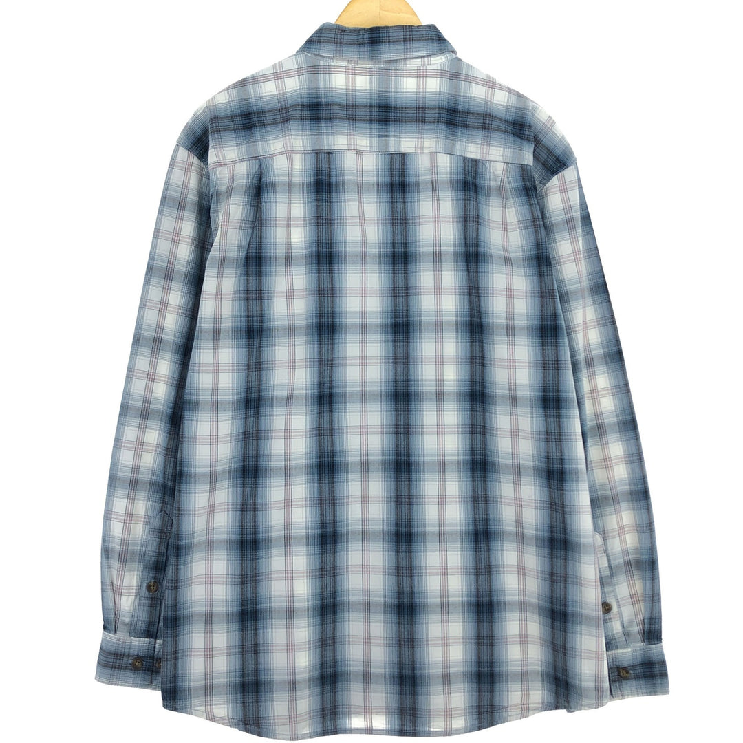 Carhartt RELAXED FIT Long Sleeve Button Down Check Shirt Men's L /eaa460681