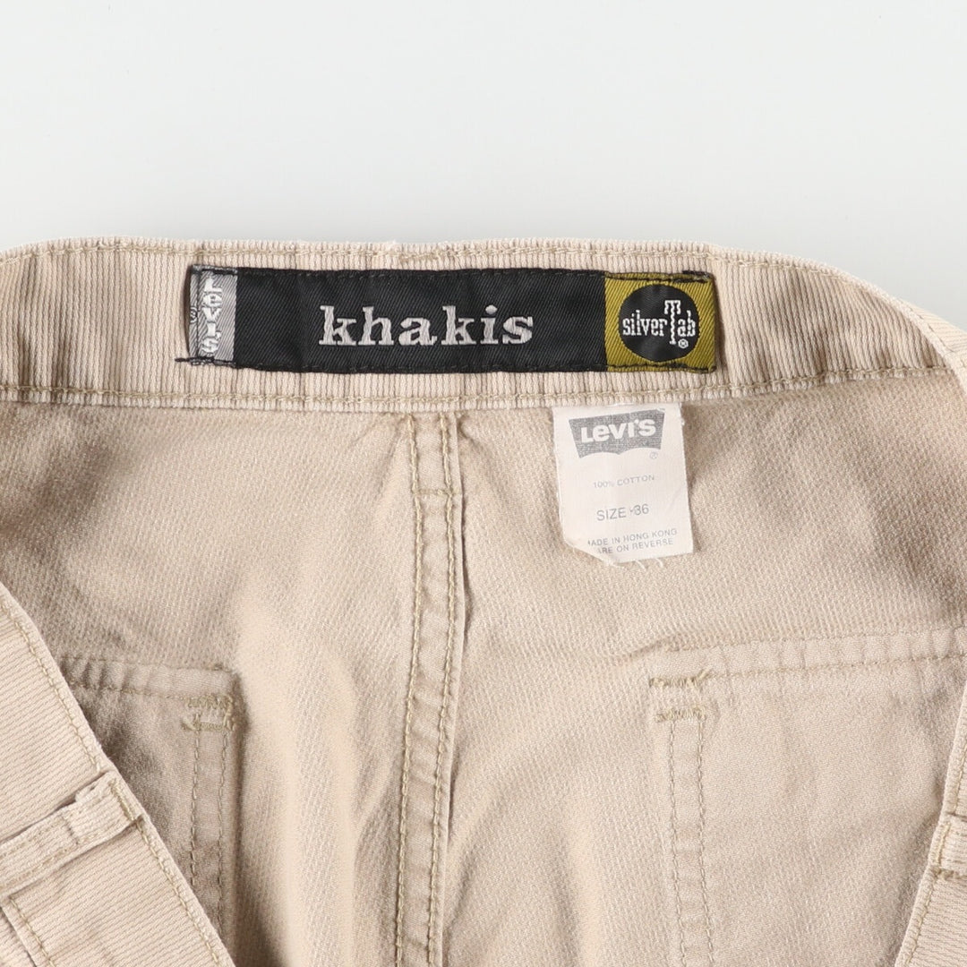 90'S Levi's SILVER TAB Khakis cargo shorts, short pants, men's size 38, vintage / eaa460707