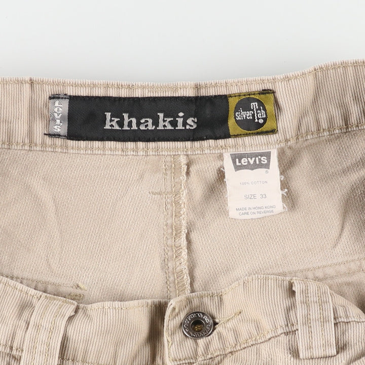 90'S Levi's SILVER TAB Khakis Cotton Shorts, Half Pants, Men's, W35, Vintage / eaa460708