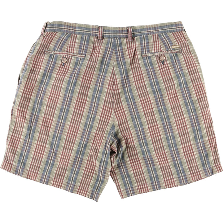 IZOD Check Pattern Two-pleat Cotton Shorts Shorts Men's w35 /eaa460717