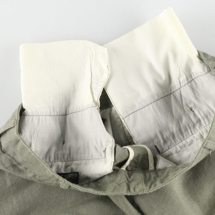 NEW RIVER Three-tuck cotton x linen shorts, short pants, men's size w31 linen Khaki type Vintage Second Hand