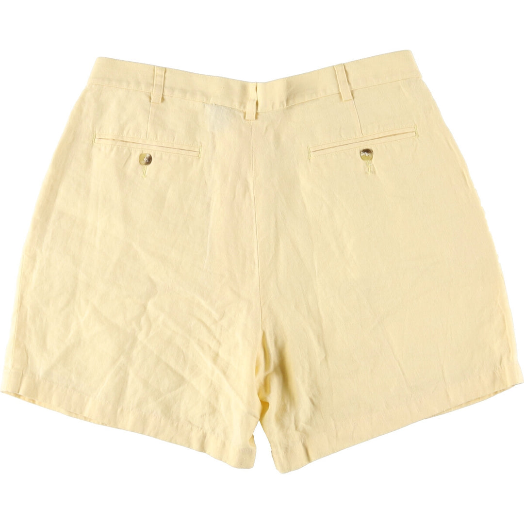 JOS A BANK Two-pleat linen shorts, short pants, men's size w35 /eaa460724