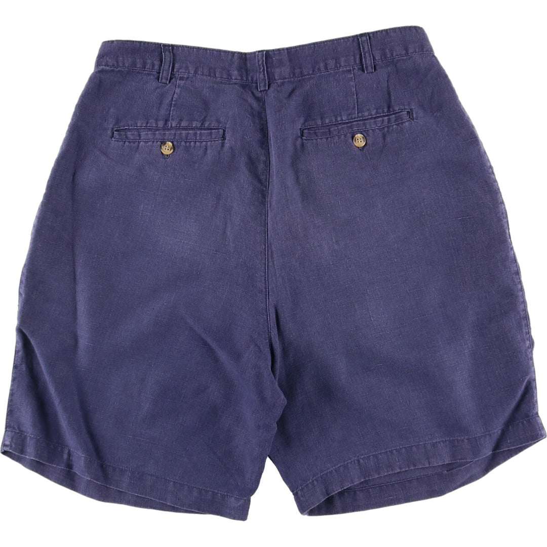 TRIBECA Three-tuck Linen Shorts Short Pants Men's W33 / eaa460726