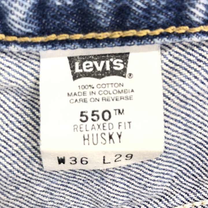 00'S Levi's 550 Relaxed Fit Husky Tapered Denim Pants Men's W36 / eaa460748