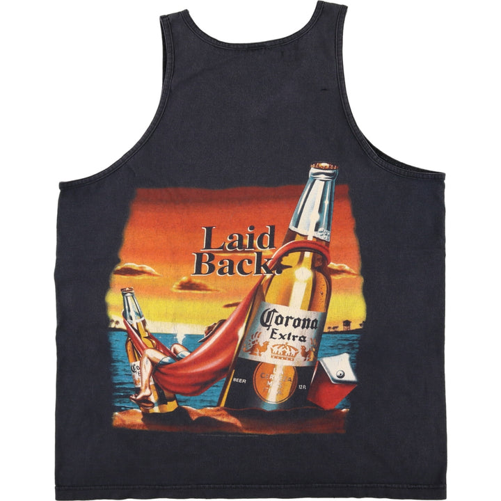 ALSTYLE APPAREL & ACTIVEWEAR CORONA EXTRA Tank Top Made in USA Men's XL /eaa460786