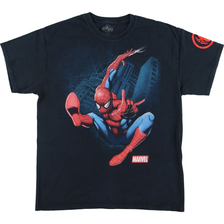 UNIVERSAL STUDIOS SPIDER MAN Spiderman Large Print Character Print T-Shirt Men's L /eaa460895