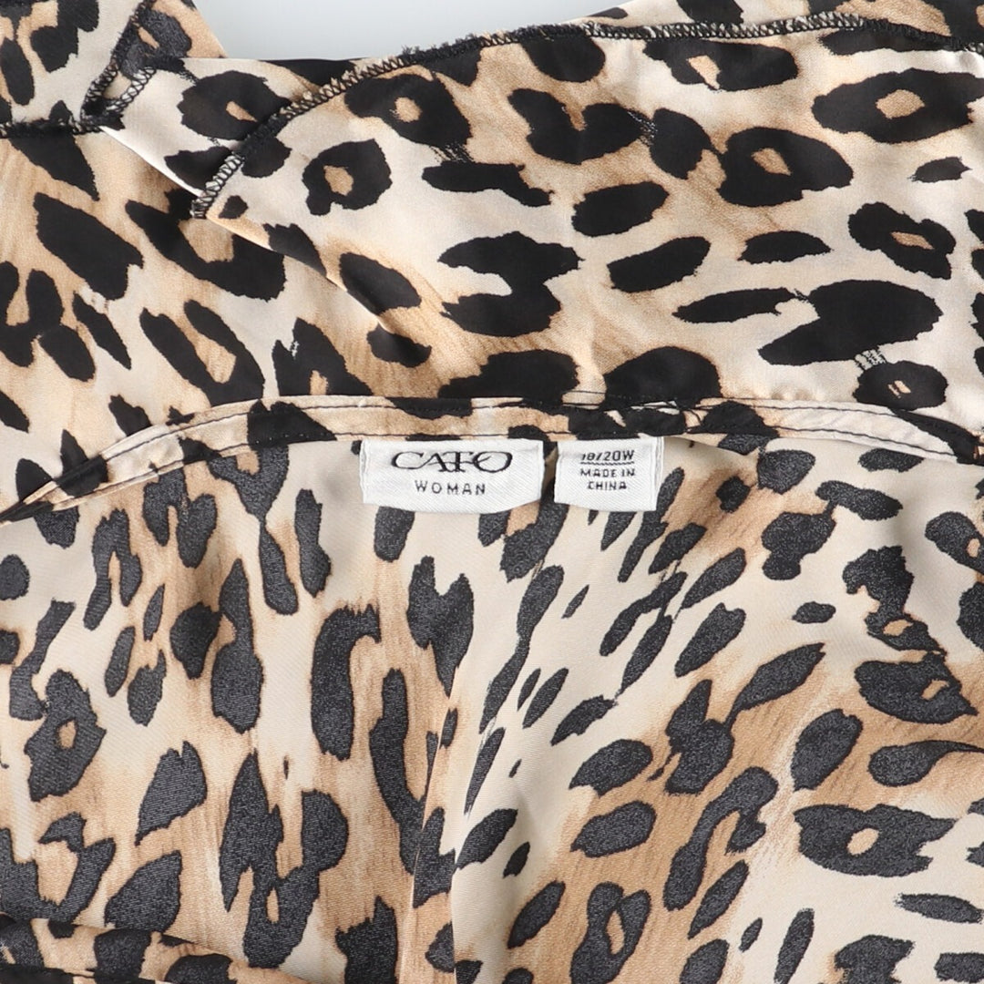 CATO Leopard Pattern Sleeveless Tunic Women's XXL /eaa460964