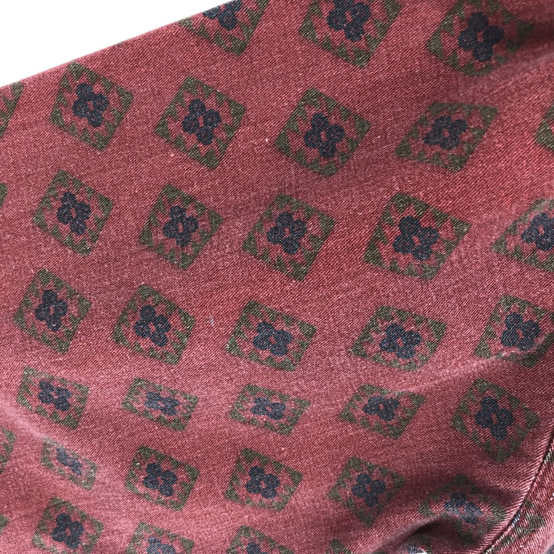 90'S Eddie Bauer all-over print long sleeve cotton shirt, men's L, vintage / eaa461040