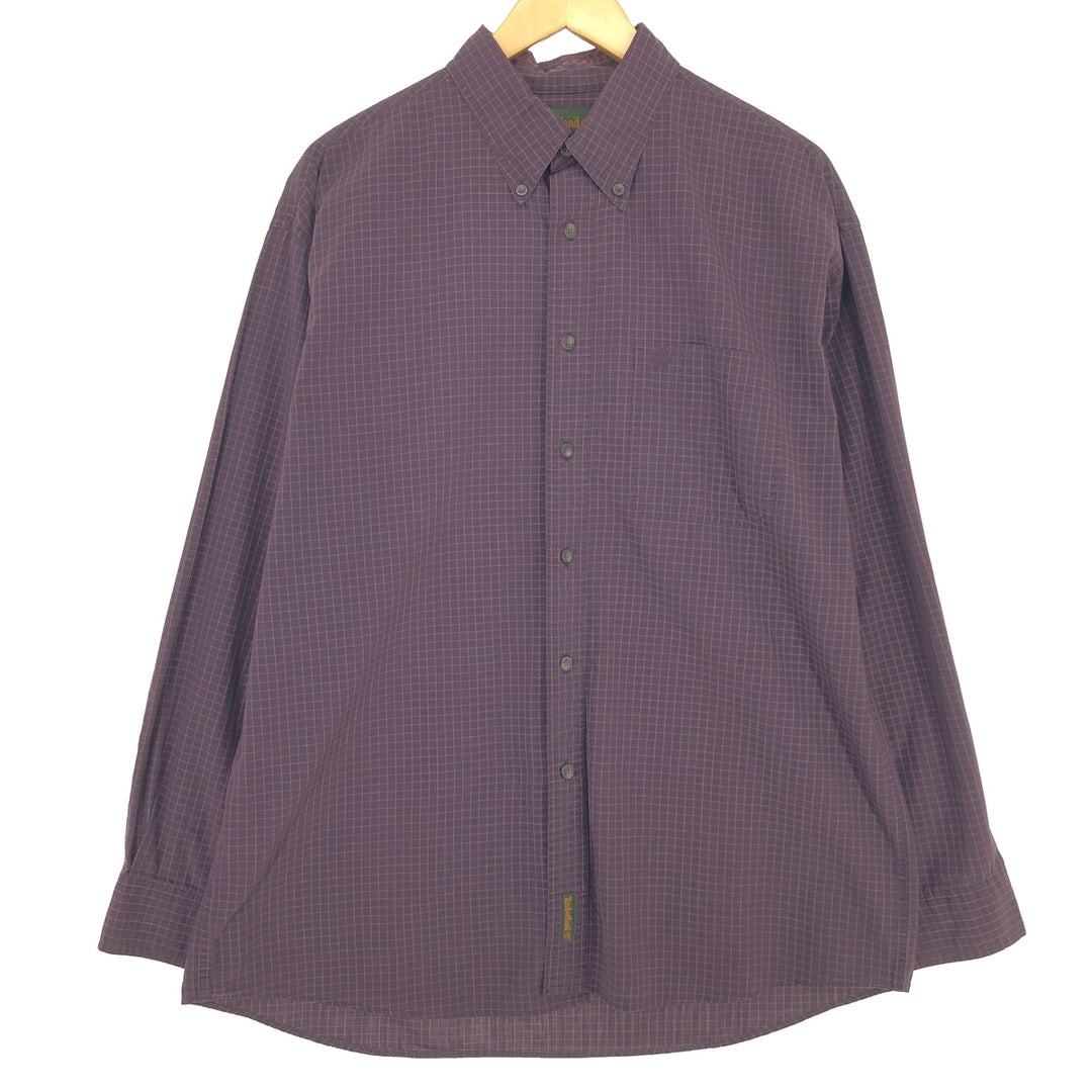 90s~00'S Timberland short sleeve button down check shirt men's L vintage /eaa461054