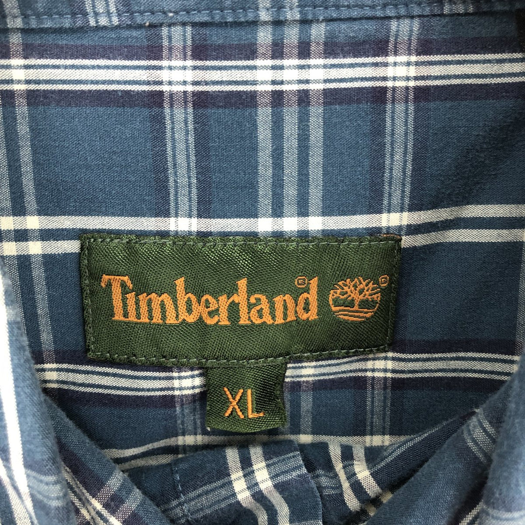 90s-00'S Timberland Long Sleeve Button Down Check Shirt Men's XL Vintage /eaa461055