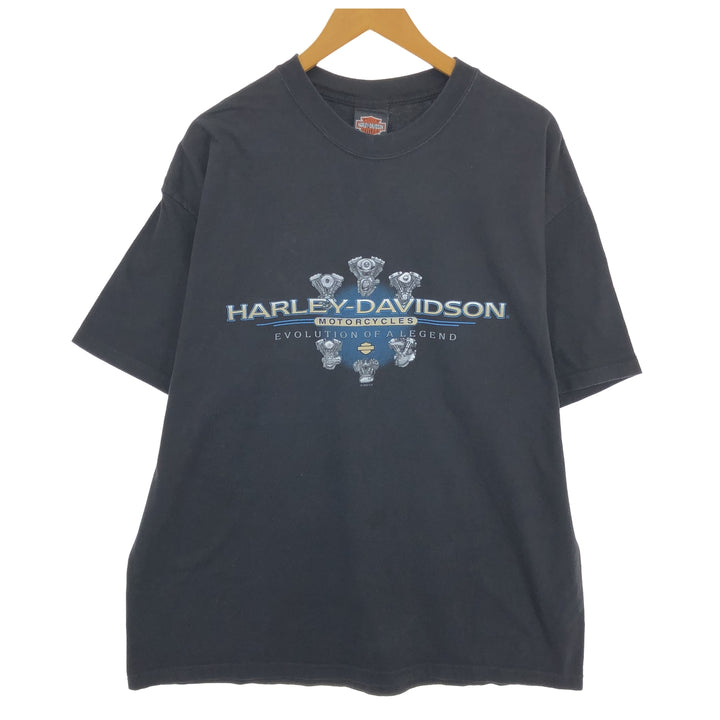 00'S Harley-Davidson Hanes Motorcycle Bike T-shirt Made in USA Men's XL /eaa461092