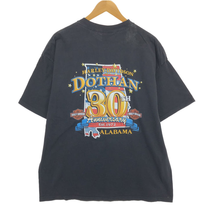 00'S Harley-Davidson Hanes Motorcycle Bike T-shirt Made in USA Men's XL /eaa461092