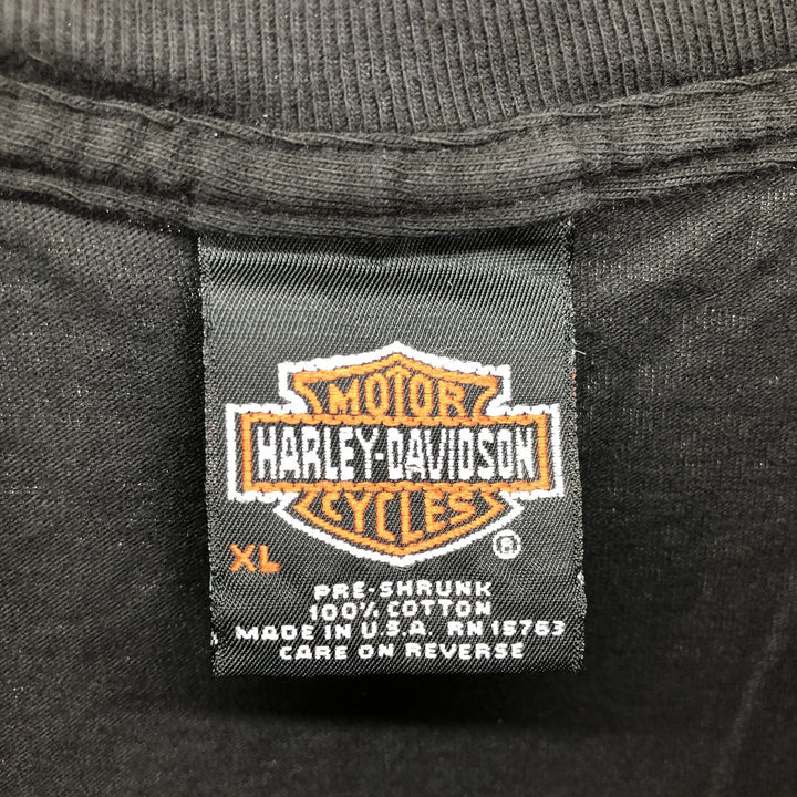 00'S Harley-Davidson Hanes Motorcycle Bike T-shirt Made in USA Men's XL /eaa461092