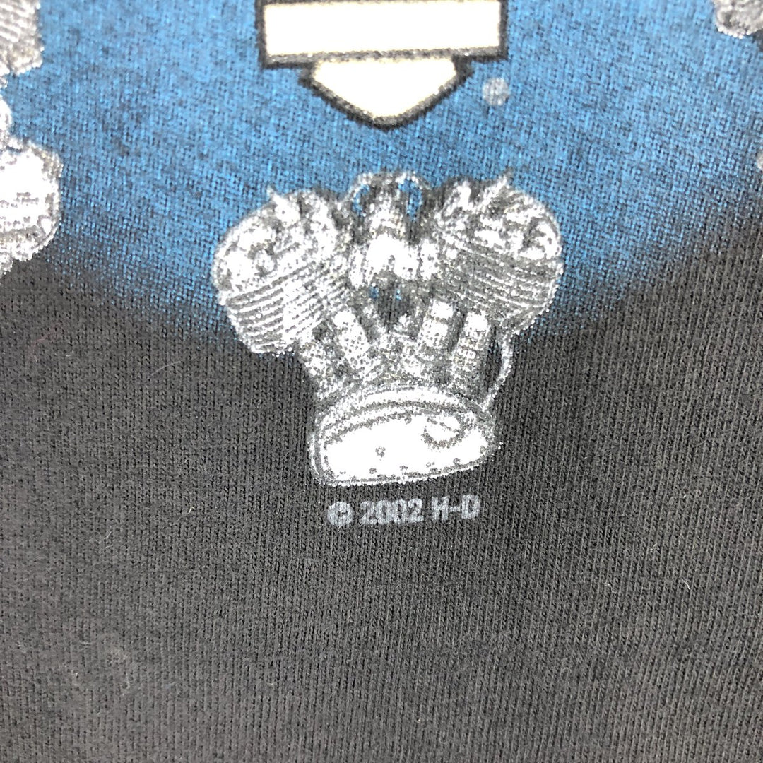 00'S Harley-Davidson Hanes Motorcycle Bike T-shirt Made in USA Men's XL /eaa461092