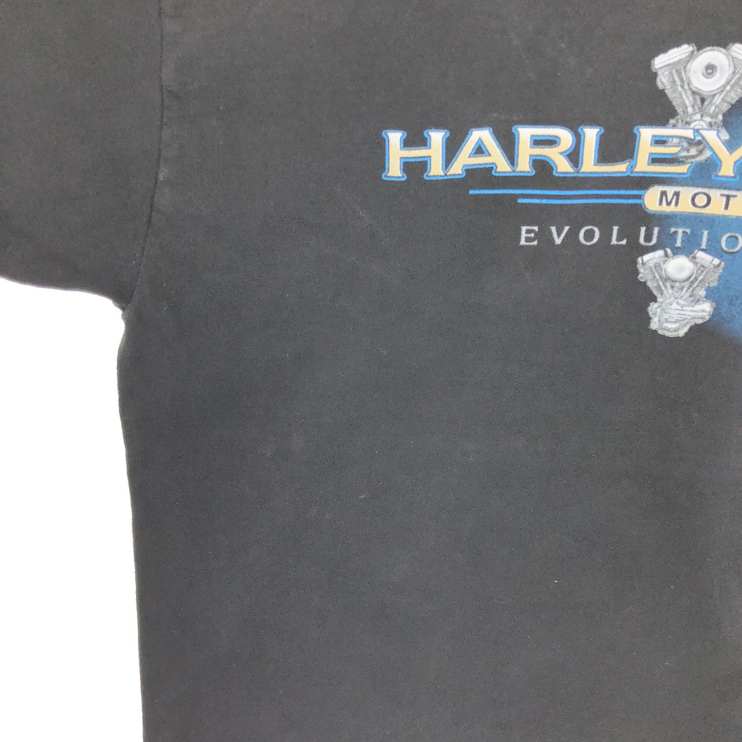 00'S Harley-Davidson Hanes Motorcycle Bike T-shirt Made in USA Men's XL /eaa461092