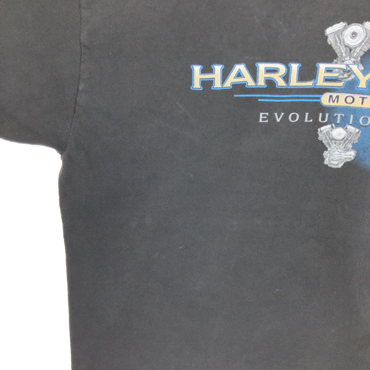 00'S Harley-Davidson Hanes Motorcycle Bike T-shirt Made in USA Men's XL /eaa461092