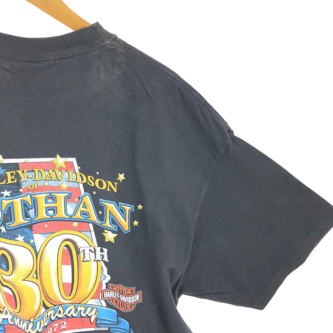 00'S Harley-Davidson Hanes Motorcycle Bike T-shirt Made in USA Men's XL /eaa461092