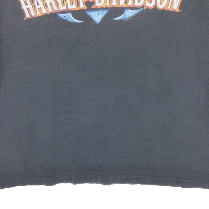 00'S Harley-Davidson Eagle Pattern Motorcycle Bike T-shirt Made in USA Men's L size /eaa461094