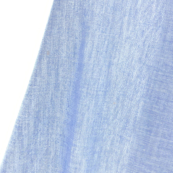 80'S Dickies Long Sleeve Work Shirt Made in USA Men's L polyester blue type Vintage Second Hand