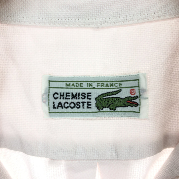 70'S Lacoste LACOSTE CHEMISE French Lacoste short sleeve button down shirt made in France men's L vintage /eaa461137