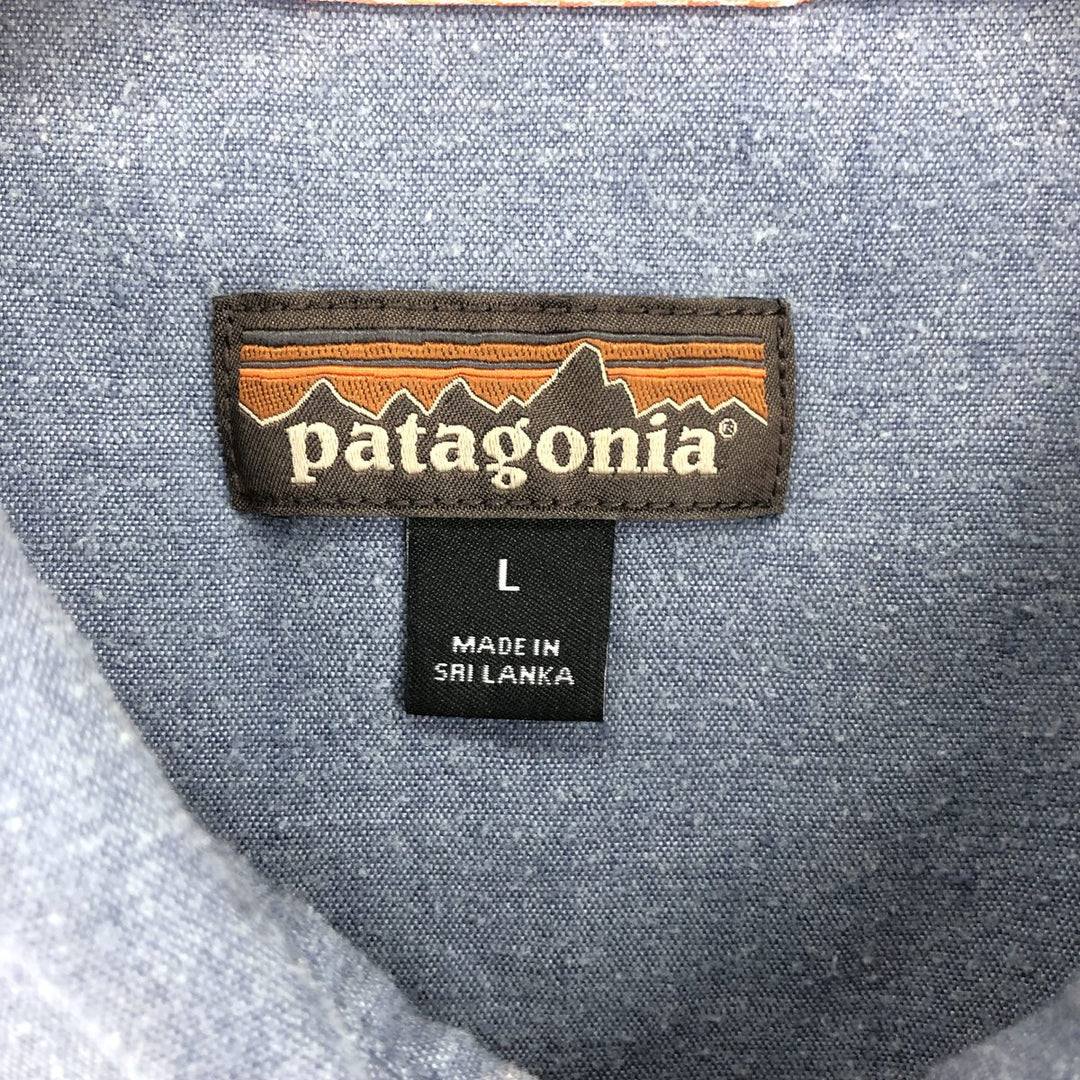 Patagonia short sleeve hemp shirt, men's L /eaa461142