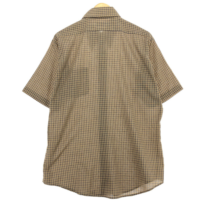 70'S PURITAN short sleeve check shirt, men's L, vintage /eaa461172