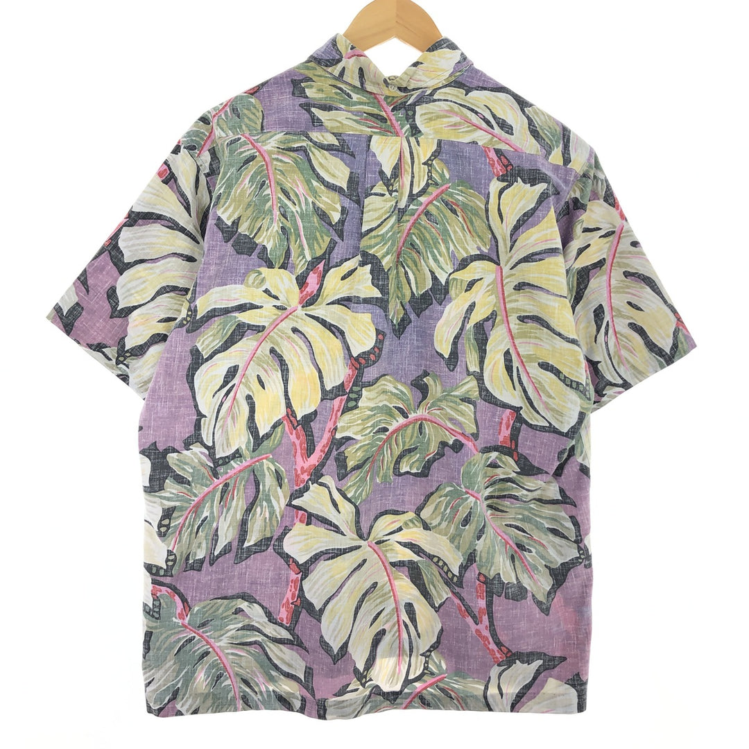 90'S Reyn Spooner Swimsuit Tag Bikini Tag All-Over Print Pullover Button-Down Hawaiian Aloha Shirt Made in Hawaii Men's L /eaa461188