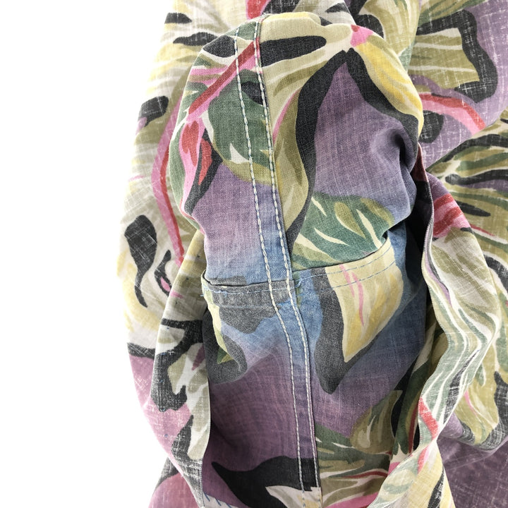 90'S Reyn Spooner Swimsuit Tag Bikini Tag All-Over Print Pullover Button-Down Hawaiian Aloha Shirt Made in Hawaii Men's L /eaa461188