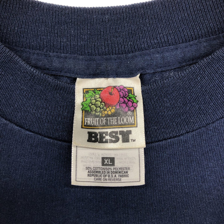 90'S Fruit of the Loom back print T-shirt, men's XL size, vintage /eaa461202