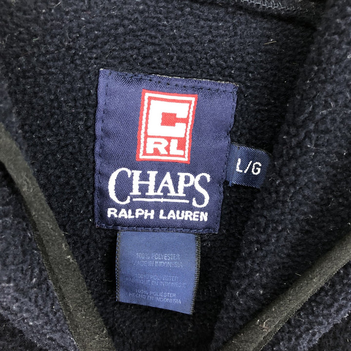 90'S Ralph Lauren CHAPS fleece pullover hoodie, men's size L, vintage /eaa461224