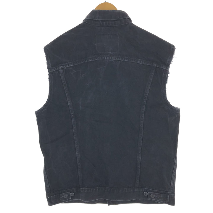 Levi's 70589 Cut-off Black Denim Vest Men's XL /eaa461234