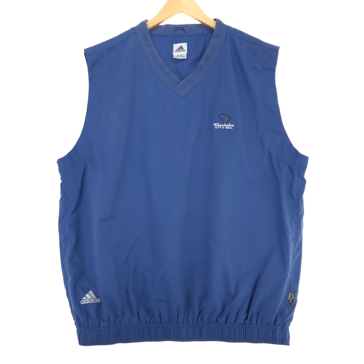 00'S Adidas V-neck warm-up vest Men's XL /eaa461240