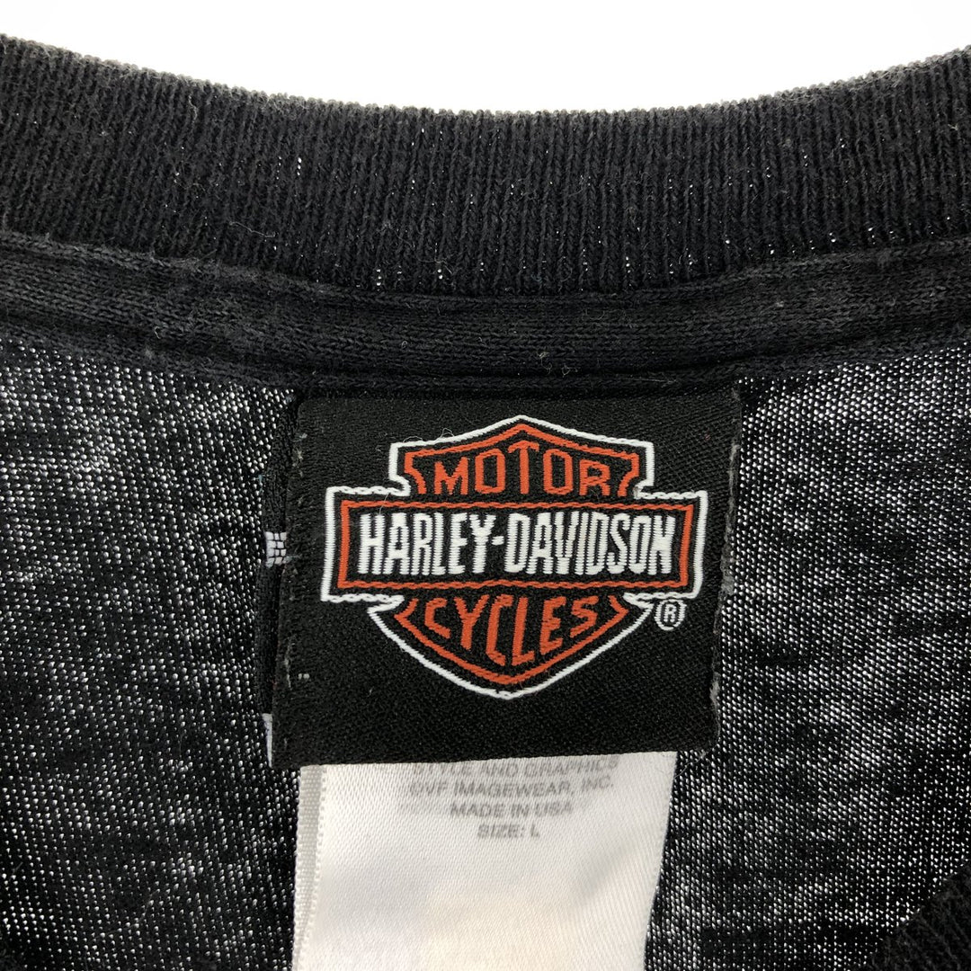 00'S Harley-Davidson Long Sleeve T-Shirt Made in USA Men's L /eaa461244