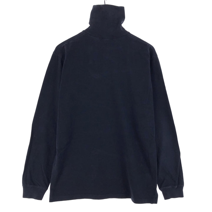 Ralph Lauren POLO by Ralph Lauren Turtleneck Long T-shirt Men's M cotton navy blue type Vintage Second Hand