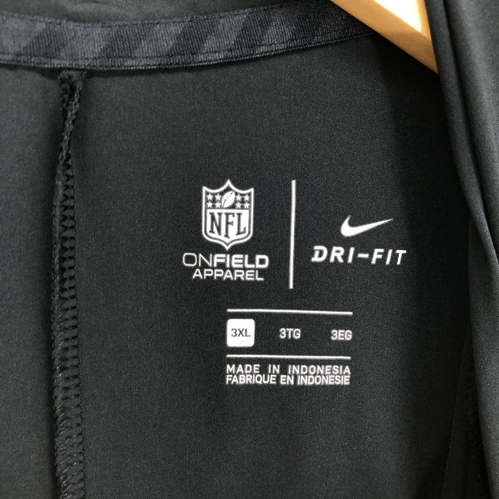 Big Size Nike DRI-FIT NFL PITTSBURGH STEELERS Hooded Warm-up Vest Men's XXXL /eaa461269