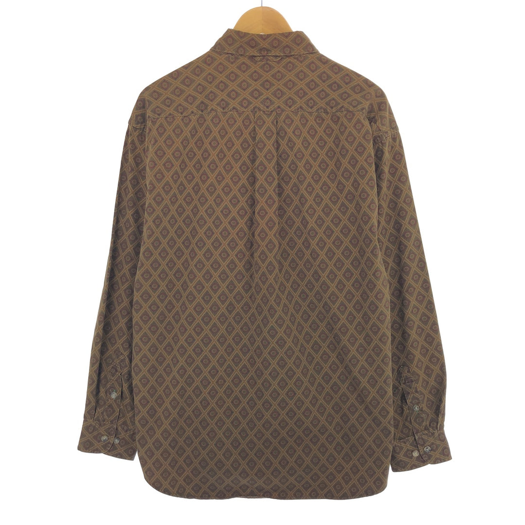 90'S Tommy Hilfiger TOMMY HILFIGER all-over print long sleeve button-down shirt men's L vintage /eaa461301