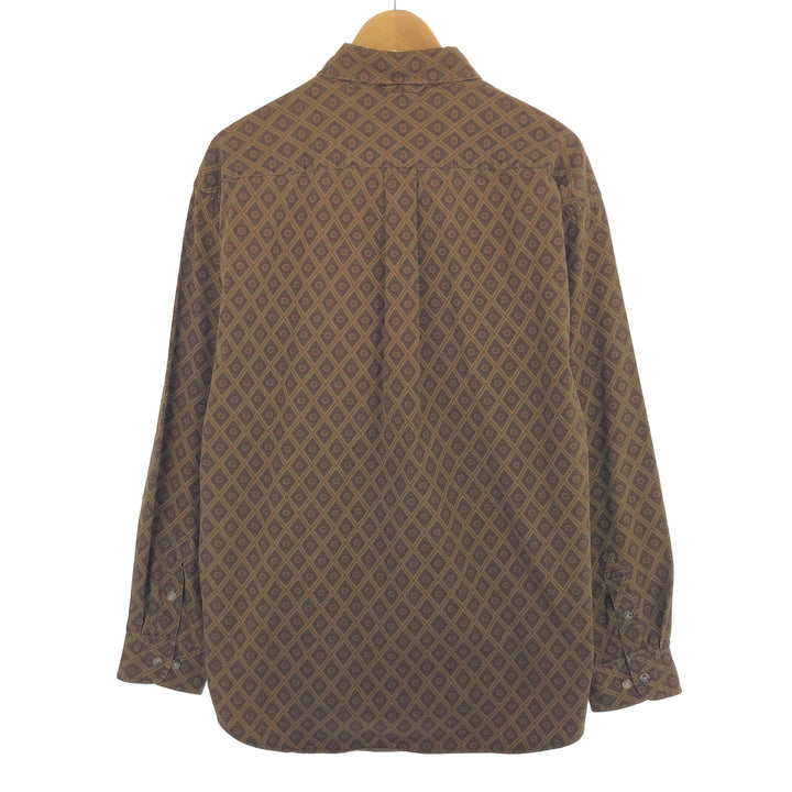 90'S Tommy Hilfiger TOMMY HILFIGER all-over print long sleeve button-down shirt men's L vintage /eaa461301