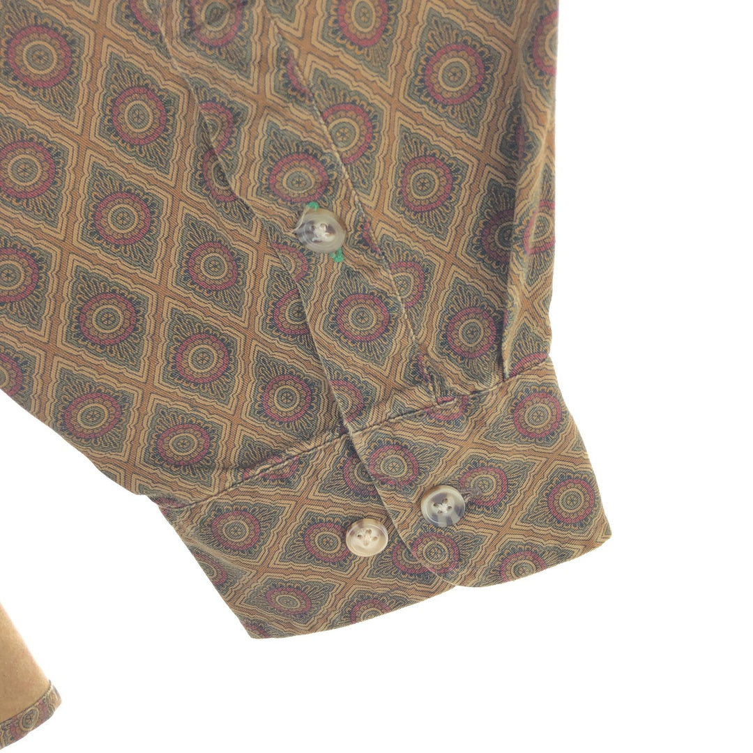 90'S Tommy Hilfiger TOMMY HILFIGER all-over print long sleeve button-down shirt men's L vintage /eaa461301