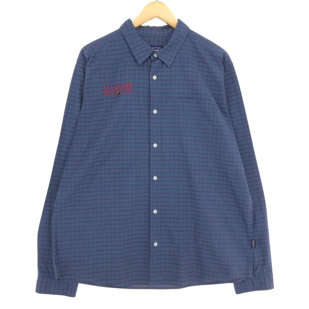 Patagonia ORGANIC COTTON Organic Cotton Long Sleeve Check Shirt Men's L /eaa461302