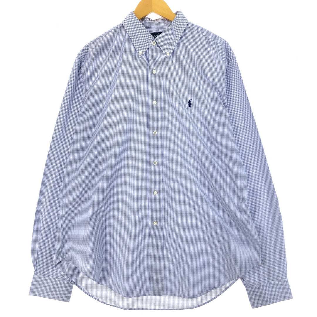 Ralph Lauren Classic Fit Long Sleeve Button Down Check Shirt Men's L /eaa461304