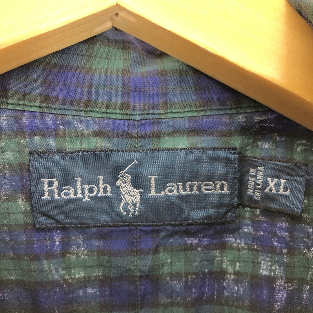 Ralph Lauren Long Sleeve Button Down Check Shirt Men's XL /eaa461332