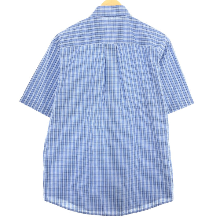 Levi's DOCKERS Check Pattern Short Sleeve Button-Down Check Shirt Men's L /eaa461334