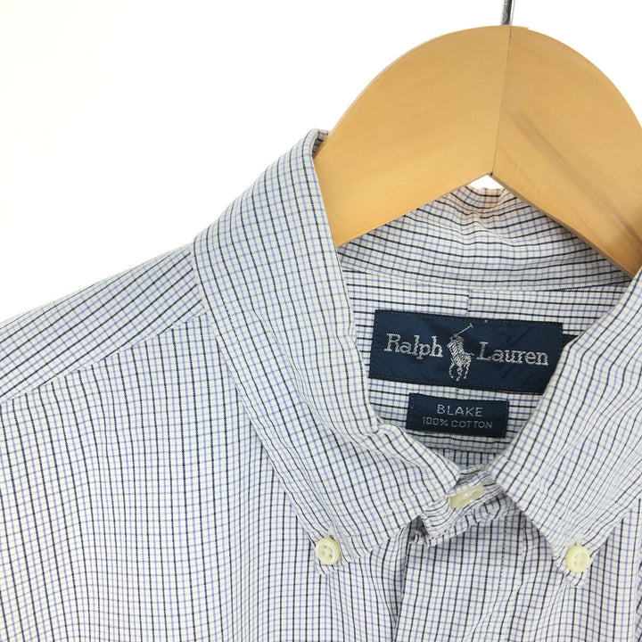 Ralph Lauren BLAKE long sleeve button down check shirt men's M /eaa461364